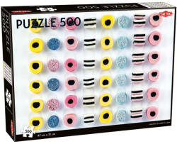 TACTIC Puzzle 500 piese Licorice toate tipurile într-un rând Puzzle