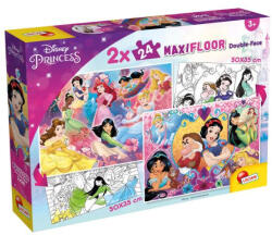 Lisciani Puzzle podea cu două fețe 2x24 piese Maxi Floor Disney Princess LISCIANI 91720 Puzzle