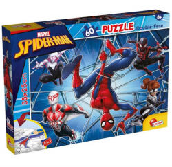 Lisciani Puzzle de podea cu două fețe M-Plus 60 piese Marvel Spiderman 99634 LISCIANI Puzzle