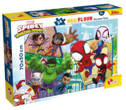 Lisciani Maxi Floor Puzzle Puzzle de podea reversibil 24 piese Marvel Spidey Puzzle
