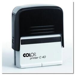 Colop Bélyegző, COLOP "Printer C 40", fekete cserepárnával (01374001) - nyomtassingyen