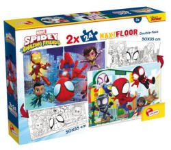 Lisciani Maxi Floor puzzle cu două fețe 2x24 piese Marvel Spidey Puzzle