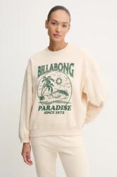 Billabong felső Fresh Take Crew bézs, női, nyomott mintás, EBJFT00137 - bézs S