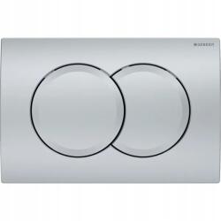 Geberit Delta01 kétrészes öblítőgomb, króm-matt, kerek (115.107.46.1)