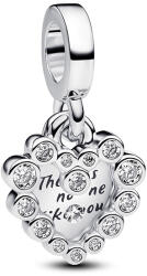 Pandora Szikrázó szív dupla függő charm - 793765C01 (793765C01)