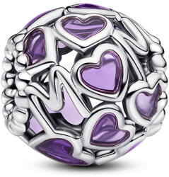 Pandora Áttört szívek és anya charm - 793772C01 (793772C01)