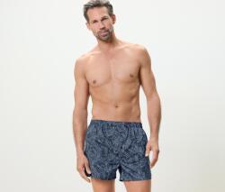 Tchibo 2 férfi szövött boxeralsó 1x világoskék chambray, 1x sötétkék-kékesszürke-kék nyomott minta S