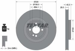 TEXTAR féktárcsa TEXTAR 92275403 (92275403)