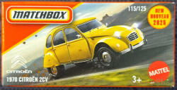 Mattel - 1970 Citroen 2CV - kisautó papírcsomagban (JBT95)