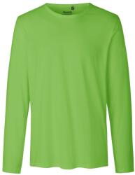 Neutral Hosszú ujjú férfi póló organikus Fairtrade biopamutból - Lime | 3XL (NE-O61050-1000303973)