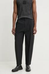 HUGO BOSS nadrág férfi, fekete, egyenes, 50532940 - fekete 52