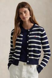 Ralph Lauren pamut kardigán sötétkék, 211959297 - sötétkék XS