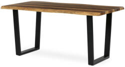Artium Étkezőasztal, 160x90x75 cm, MDF lap, régi fa dekor, U alakú fém lábak (HT-F4216_OLW)