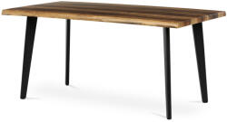 Artium Étkezőasztal, 160x90x75 cm, MDF lap, régi fa dekor, fém láb (HT-F4416_OLW)