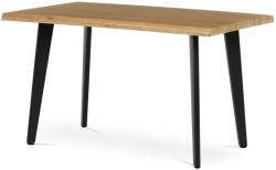 Artium Étkezőasztal, 130x80x75 cm, MDF lap, vadtölgy dekor, fém láb és szerkezet (HT-F4413_OAK)