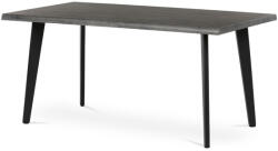 Artium Étkezőasztal, 160x90x75 cm, MDF lap, szürke tölgy dekor, fém lábak (HT-F4416_GREY)