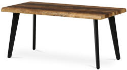 Artium Dohányzóasztal 120x60x55 cm, MDF lap, régi fa dekor, fém, fekete láb (CT-F4412_OLW)
