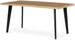 Artium Étkezőasztal, 160x90x75 cm, MDF lap, vadtölgy dekor, fém lábak (HT-F4416_OAK)