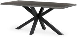 Artium Étkezőasztal, 180x90x75 cm, MDF lap, szürke tölgy dekor, csillag alakú fém láb (HT-F4618_GREY)