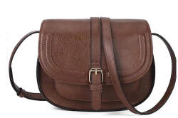 Dollcini női Crossbody táska nyeregtáska válltáska kézitáska, mini válltáska könnyű és divatos, fekete - Barna (546222)