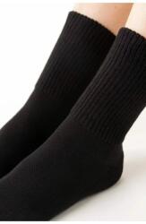 Steven Sosete dama - sosete flausate pe talpa - Steven S127-10 negru (Culoare: Negru, Marime: 38-40) (24051)