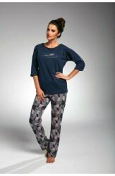 Cornette Pijama dama, 100% bumbac, Cornette W144-175 (Culoare: Granat, Marime: S) (24651)