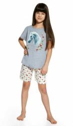 Cornette Pijama fete 9-14 ani, bumbac, Cornette G788-053 (Culoare: Gri, Marime: 134-140) (21446)