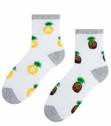 Steven Sosete dama cu model asimetric de ananas - Steven S159-013V alb (Culoare: Alb, Marime: 38-40) (23143)