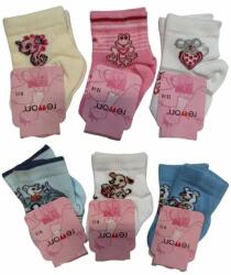 Rewon Sosete colorate pentru fete - Rewon 101-002G (Culoare: Multicolor, Marime: 12-14) (7570)