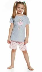 Cornette Pijama fete 1-8 ani, bumbac, Cornette G082-048 (Culoare: Gri, Marime: 122-128) (NX-4472)