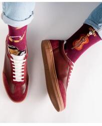 Steven Sosete barbati, model asimetric Folk - Steven S118M018 bordo (Marime: 43-46, Culoare: Burgundy) (26903)