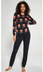 Cornette Pijama dama, colectia mama-fiica, Cornette W455-278 Bear (Culoare: Negru, Marime: M) (NX-6154)