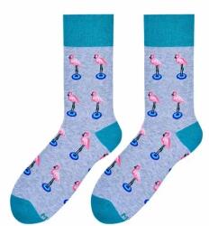MORE Sosete vesele barbati, model Water bird - More S079-182 gri (Culoare: Gri, Marime: 43-46) (NX-22083)