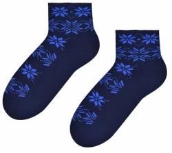Steven Sosete flausate pentru dama - Steven S123-018T granat-blue (Culoare: Bleumarin, Marime: 38-40) (25366)