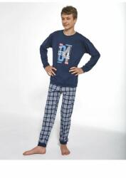 Cornette Pijama pentru baieti adolescenti 100% bumbac, Cornette B967-038 (Culoare: Granat, Marime: XS/164) (27324)