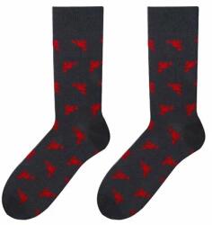 MORE Sosete bumbac pentru barbati, model Trinangles - More S079139 grafit (Culoare: Grafit, Marime: 43-46) (23646)