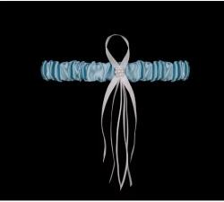 Julimex Jartiera albastra Julimex Roma PW21 (Marime: Universala, Culoare: Ice blue) (16139)