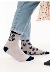 Steven Sosete barbati, model asimetric Folk - Steven S118M016 gri melange (Culoare: Gri, Marime: 39-42) (26245)