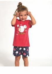 Cornette Pijama fete 1-8 ani, 100% bumbac, Cornette G787-072 (Culoare: Rosu, Marime: 86-92) (26808)