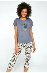 Cornette Pijama dama, 100% bumbac, Cornette W497-196 (Culoare: Grafit, Marime: XL) (28116)