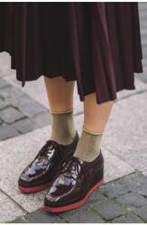 Steven Sosete dama, sosete ocazie, sosete cu lurex auriu - Steven S158-07 (Culoare: Negru, Marime: 35-37) (23564)