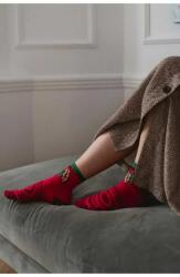 Steven Sosete dama bumbac, roz cu sfecla rosie - Steven S159-036 (Culoare: Roz, Marime: 38-40) (26472)