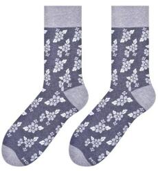 MORE Sosete lungi barbati, model Flowers - More S051-091 gri (Culoare: Gri, Marime: 39-42)