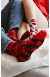 Steven Sosete dama, negru cu model inimioare - Steven S136-C015 (Culoare: Negru, Marime: 35-37) (28858)