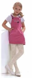 Knittex Ciorapi cu model pentru fetite, 80 DEN - Knittex Bianka (Marime: 146-152, Culoare: Lipstick) (20883)