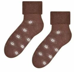 Steven Sosete flausate cu model S053-062 (Culoare: Maro, Marime: 35-37) (25700)
