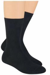 Steven Sosete negre unisex fara compresie, bumbac 100% - Steven S055-N (Culoare: Negru, Marime: 41-43) (10076)