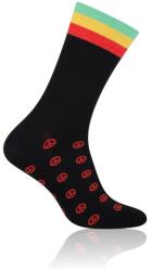 MORE Sosete barbati, model Peace - More S079043 negru detaliu rosu (Culoare: Negru, Marime: 39-42) (NX-21948)