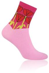 MORE Sosete dama, model Tulips - More S078036 roz (Culoare: Roz, Marime: 35-38) (NX-21805)