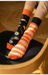 MORE Sosete dama, negru cu model asimetric Sushi - More S078-035 (Culoare: Negru, Marime: 35-38) (NX-21913)